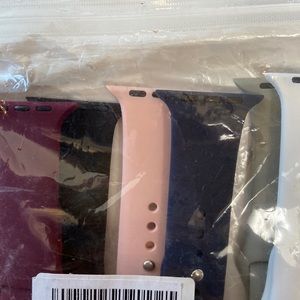 6 pack silicone Apple Watch bands. New size S/M